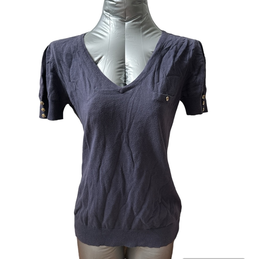 Banana Republic top blue good buttons